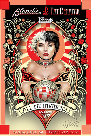 call me invincible tour 2009 poster