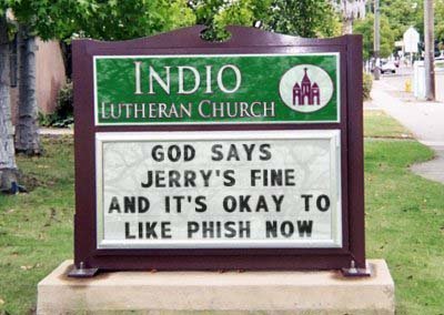 Indio Church Sign